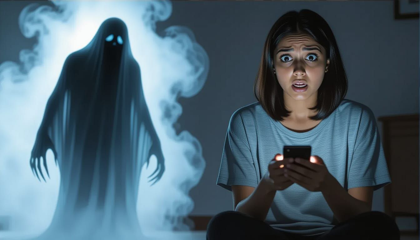 Terrified Woman Confronts Ghost in Ultra-Realistic Horror Sc...