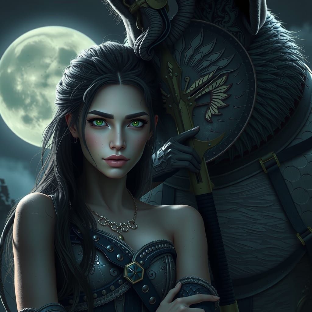 Epic Fantasy Warrior in Stunning 8K, Cinematic Armor, Sword,...