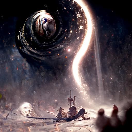 Glowing Spiral Galaxy in Deep Space