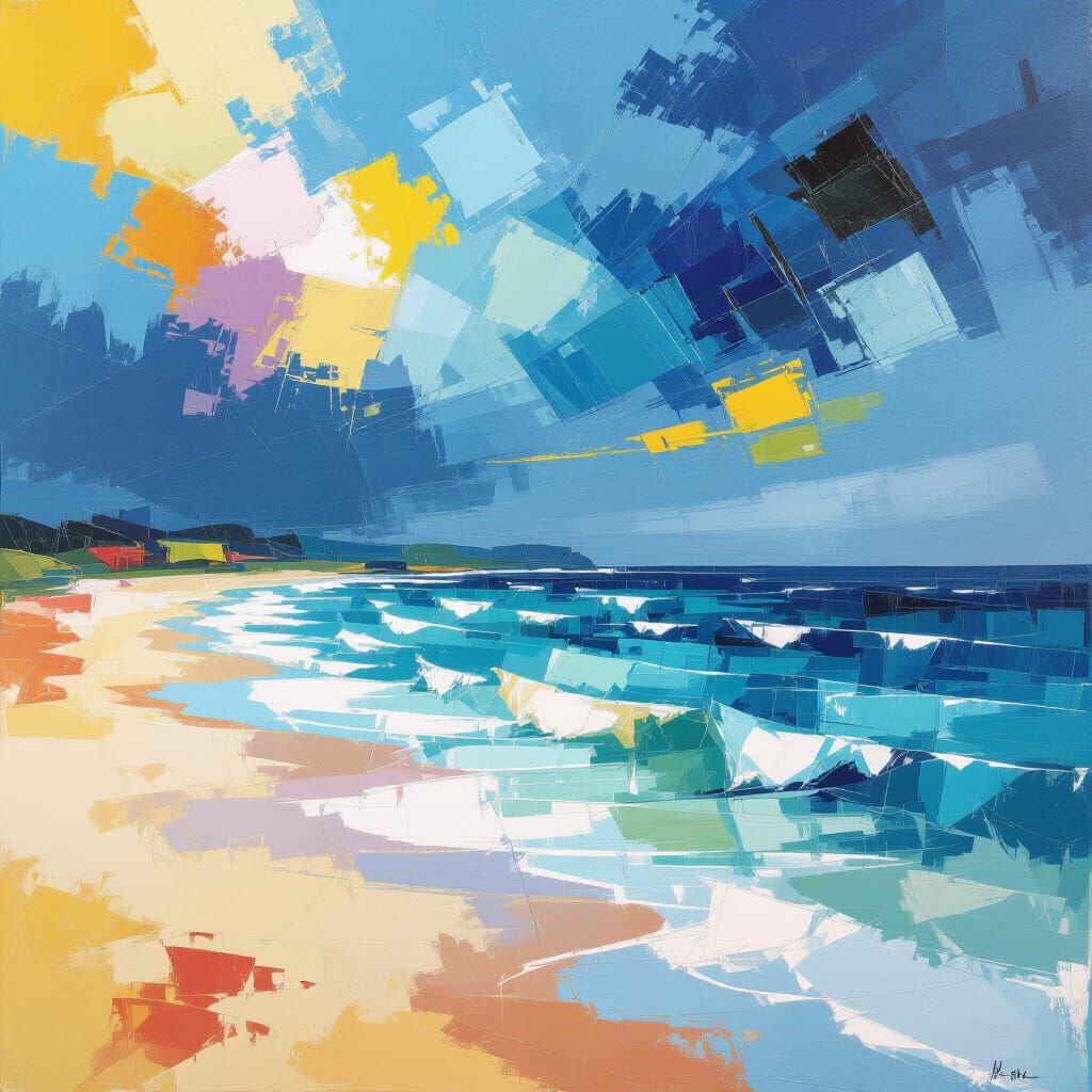 Squally Rain Showers Racing off the Atlantic Ocean