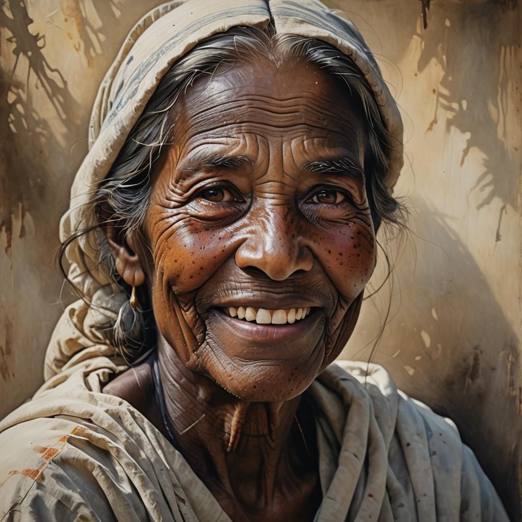 Ageless Face Reflecting Wisdom and Wonder