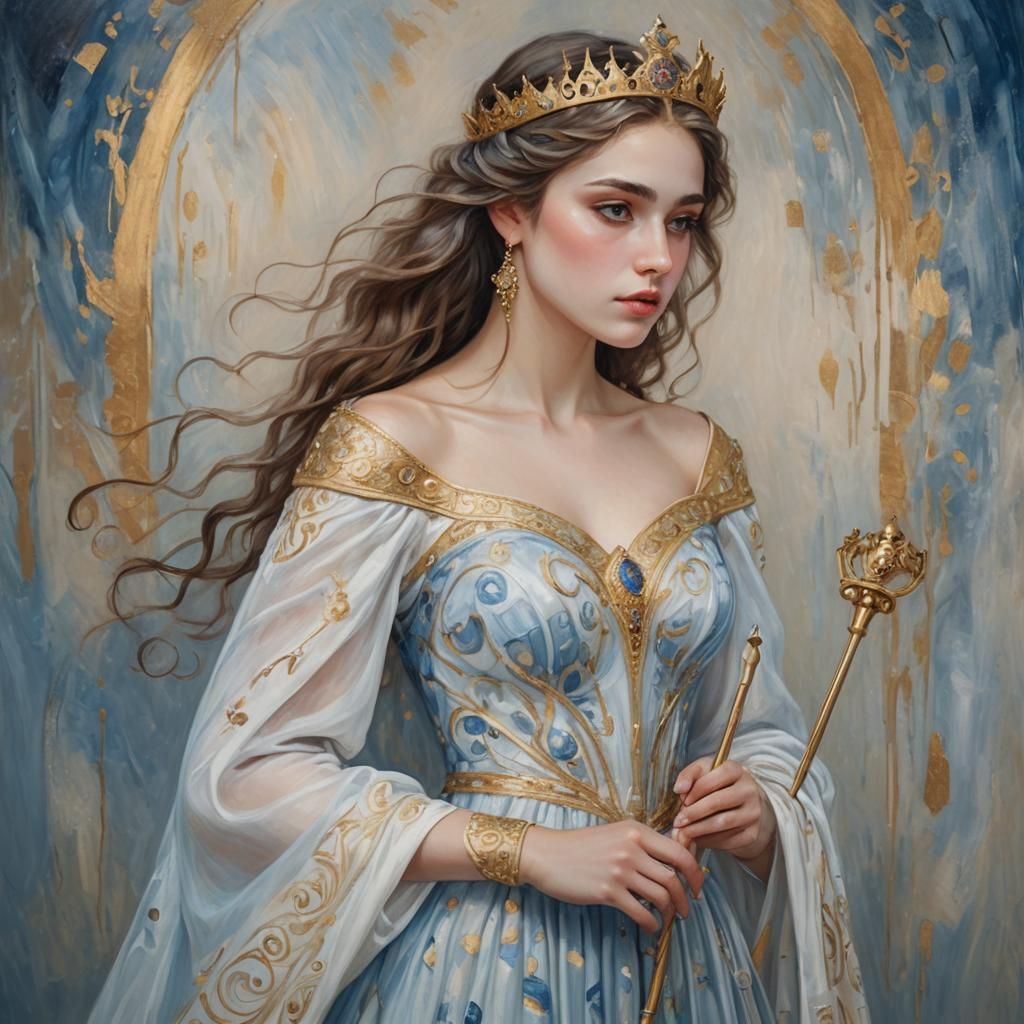 Princess Imrahil Portrait in Klimt Style