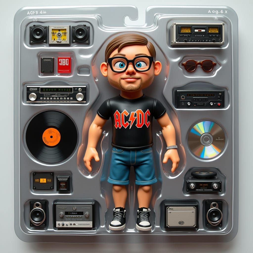 Audiophile Action Figure in Blister Package