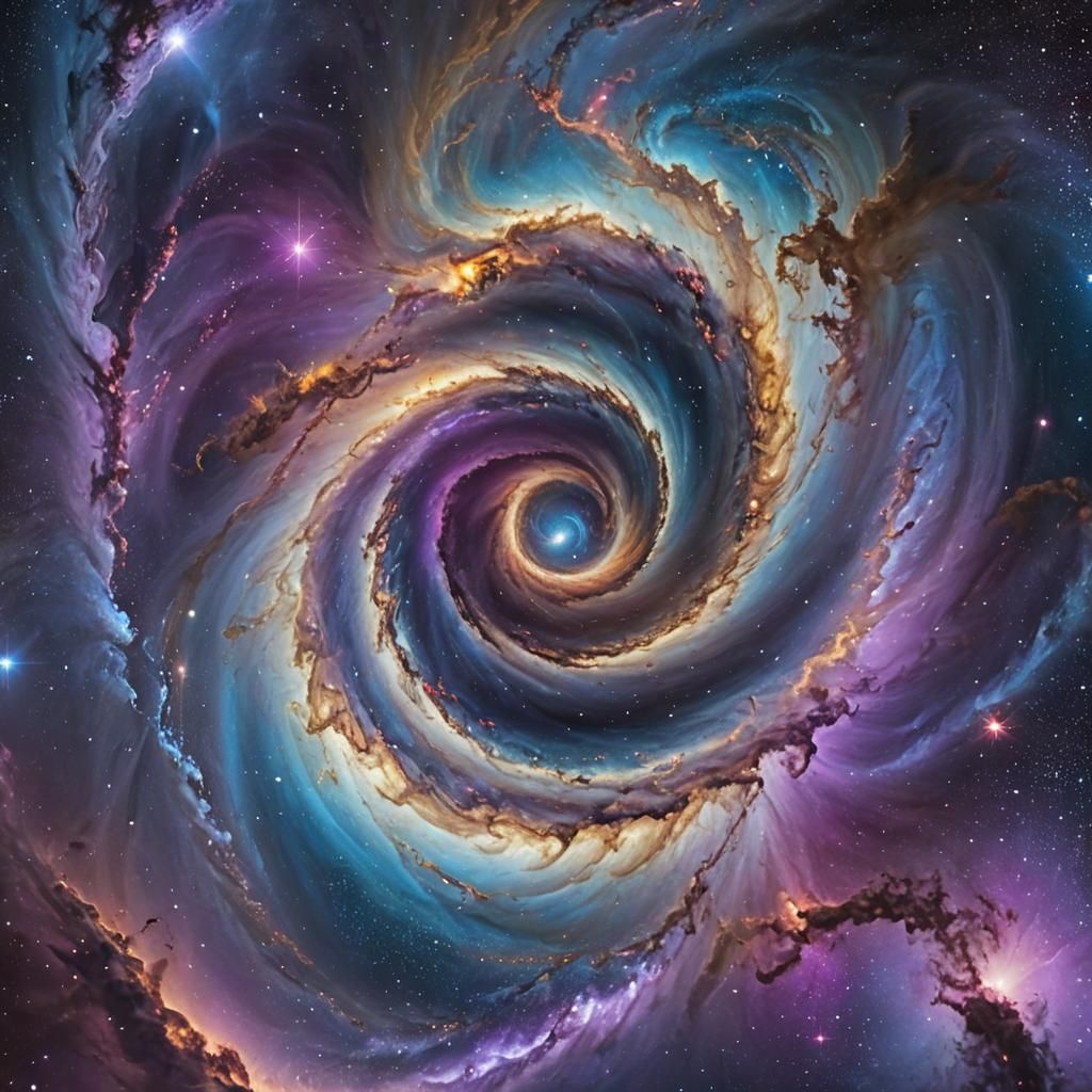 Cosmic Vortex: A Surreal Space Dreamscape