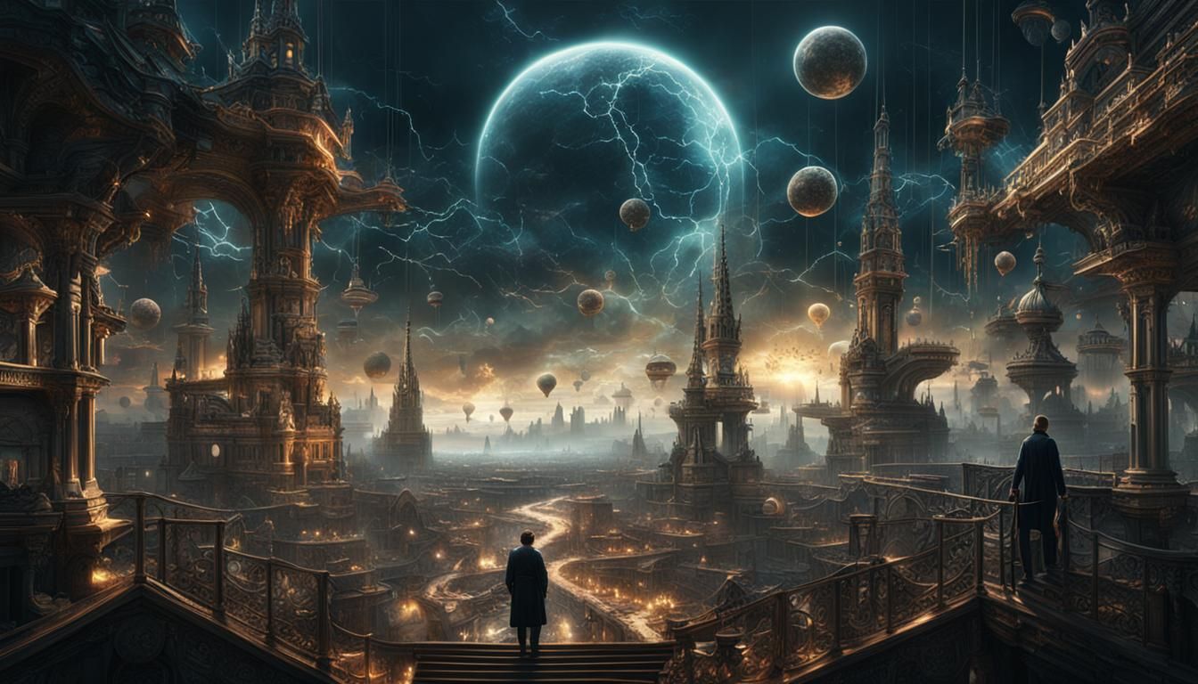 Epic Electromagnetism Digital Matte Painting