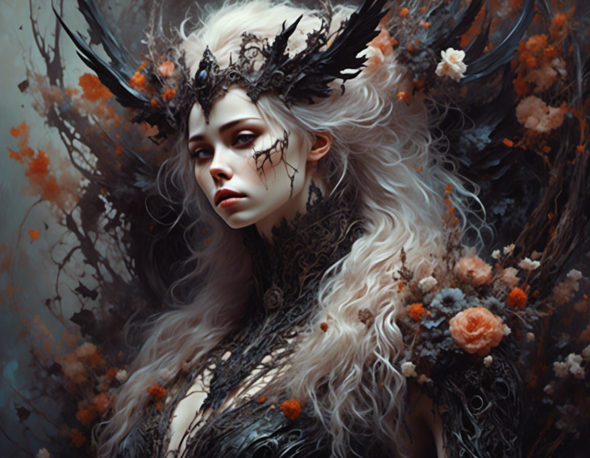 <lora:IDL:1.0> hyperreal kaluta photorealism, gothic cinematic photography masterpiece, full body professional portrait,...