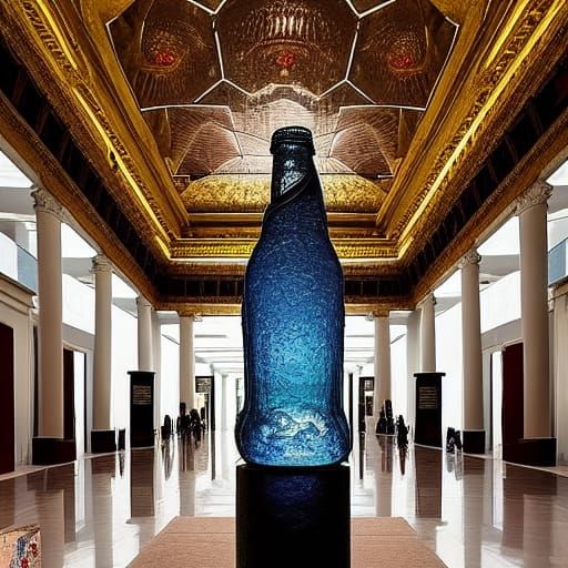 Coke Bottle Sculpture in Palace Museum