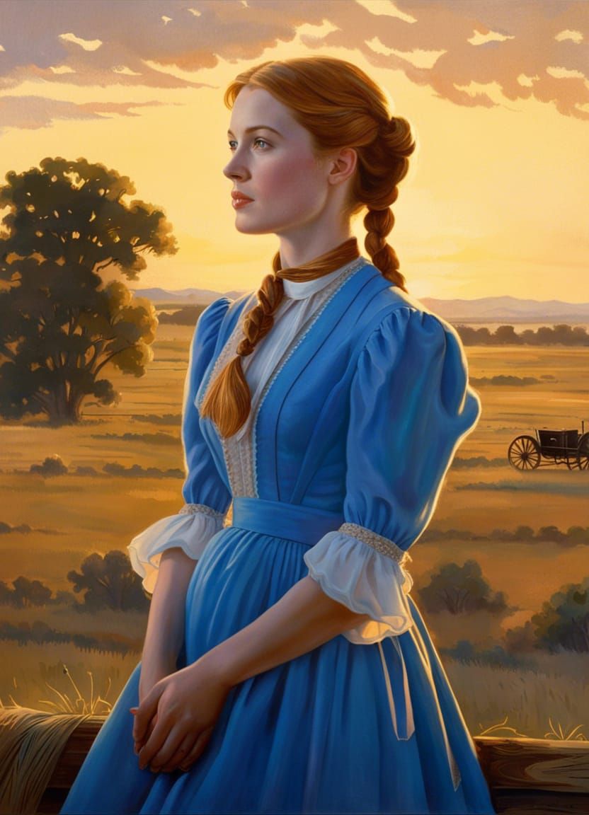 Prairie Portrait in the Style of Tom Lovell