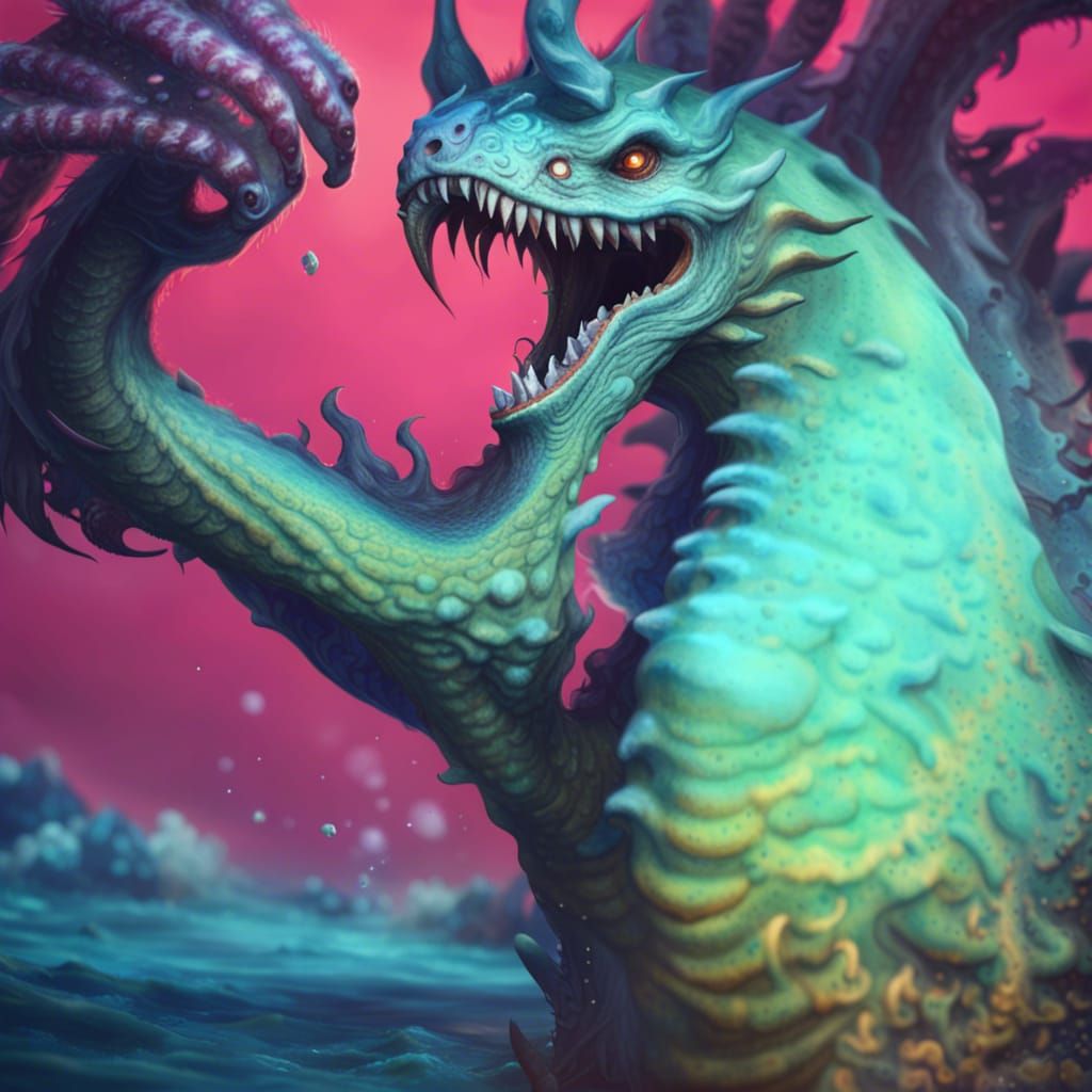 Fantastical Sea Monster Concept Art