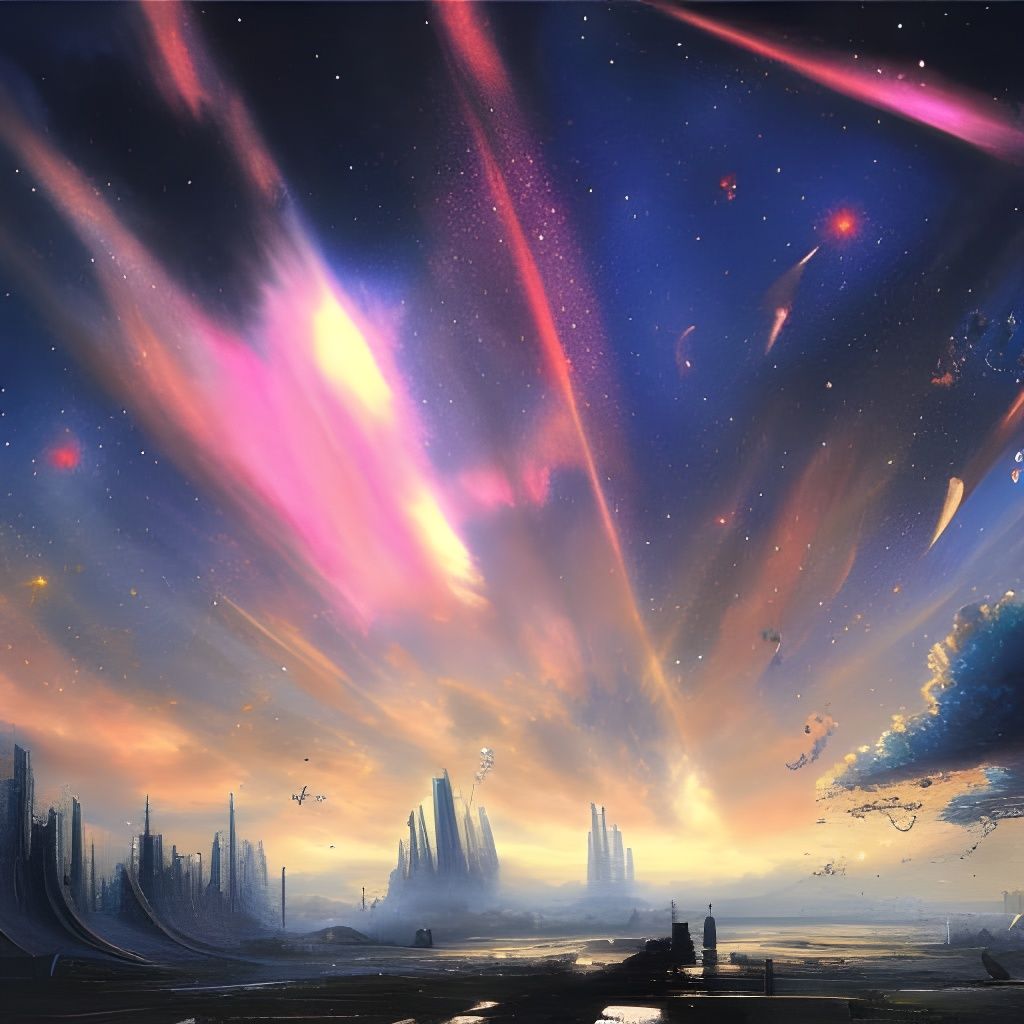 Post-Apocalyptic Space Metropolis Isometric View