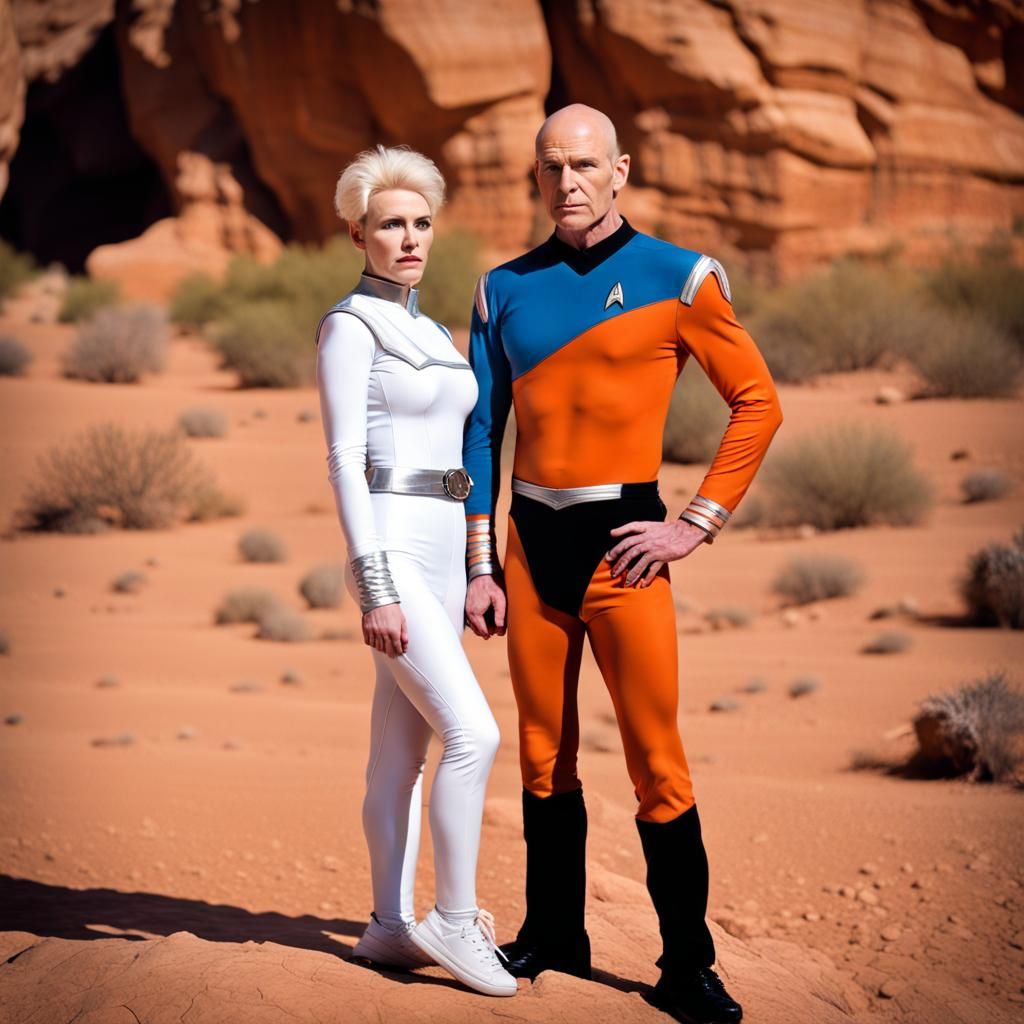 Star Trek Uniforms on Alien Planet: Professional Photography