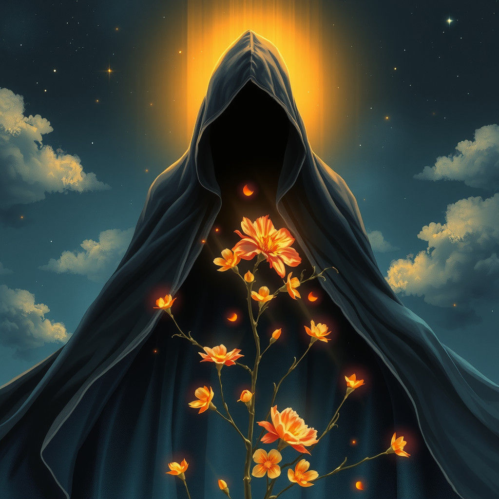 Blessing in Disguise: Dreamlike Symbolic Illustration