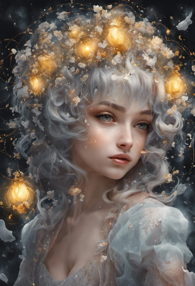 Fairy Tea Party in Teacups: Graffiti Art