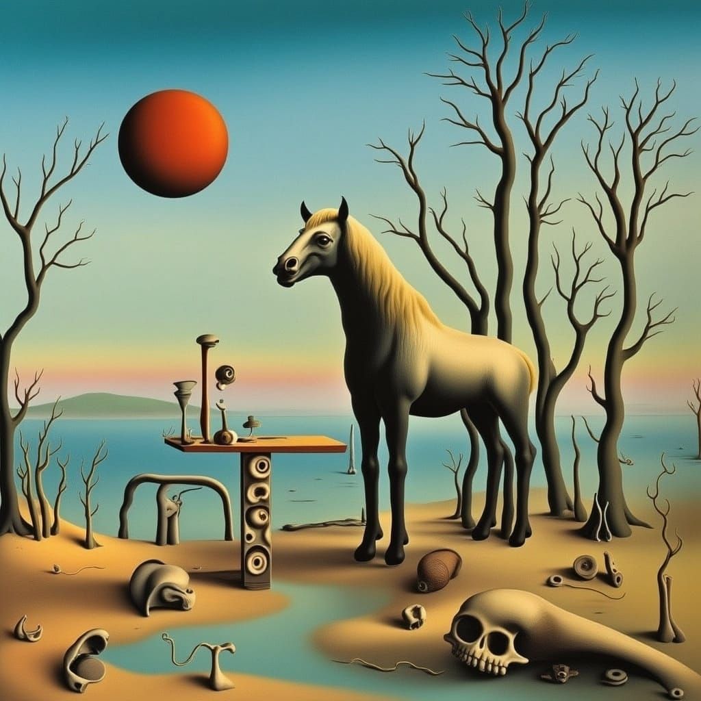 Surreal Dreamscapes in Vibrant Prussian Blue