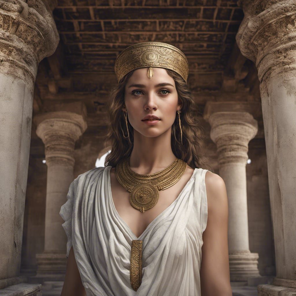 Phoenician Goddess in Carthaginian Temple