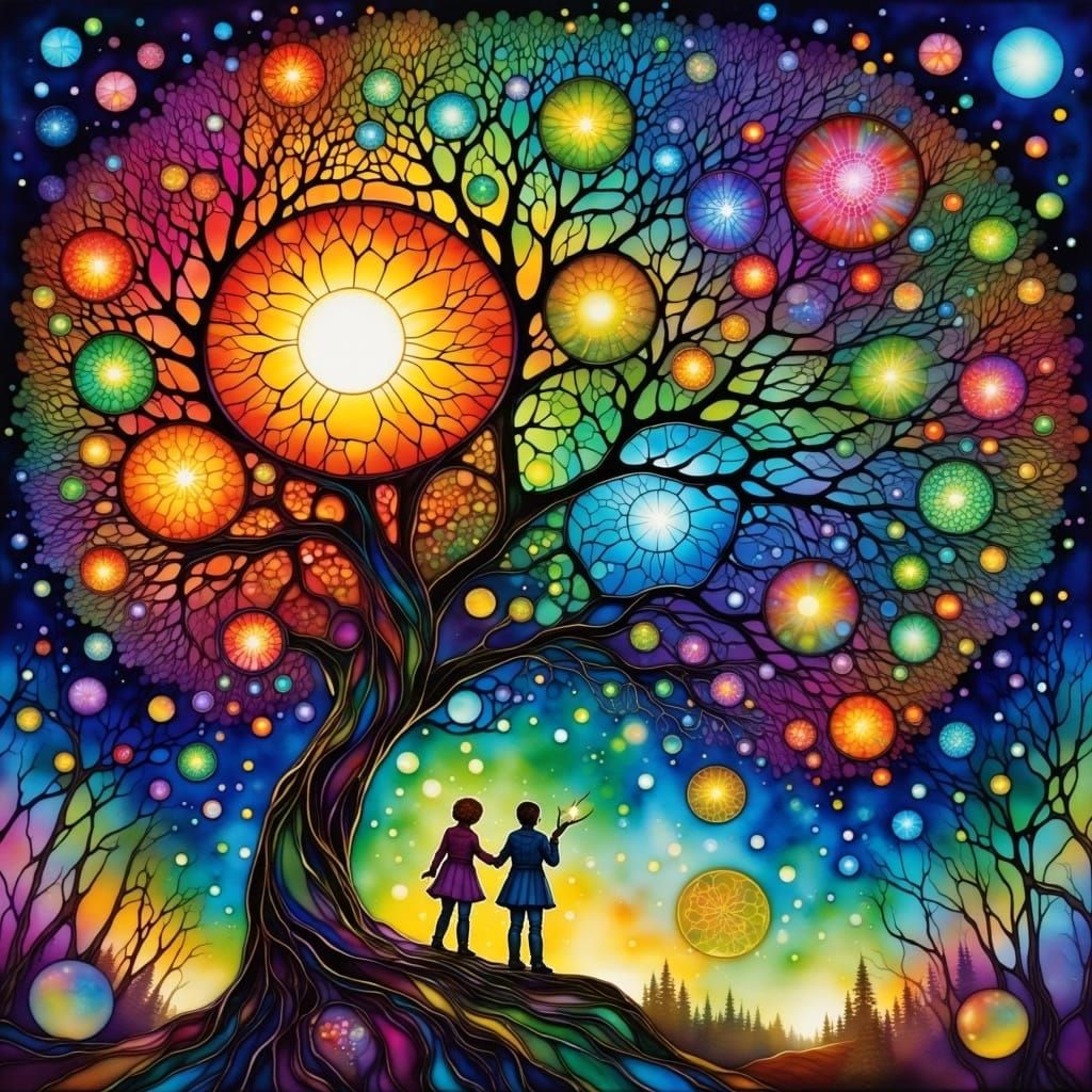 Glass Artwork in an Abstract Style