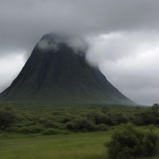 Peaceful Landscape Before Impending Storm