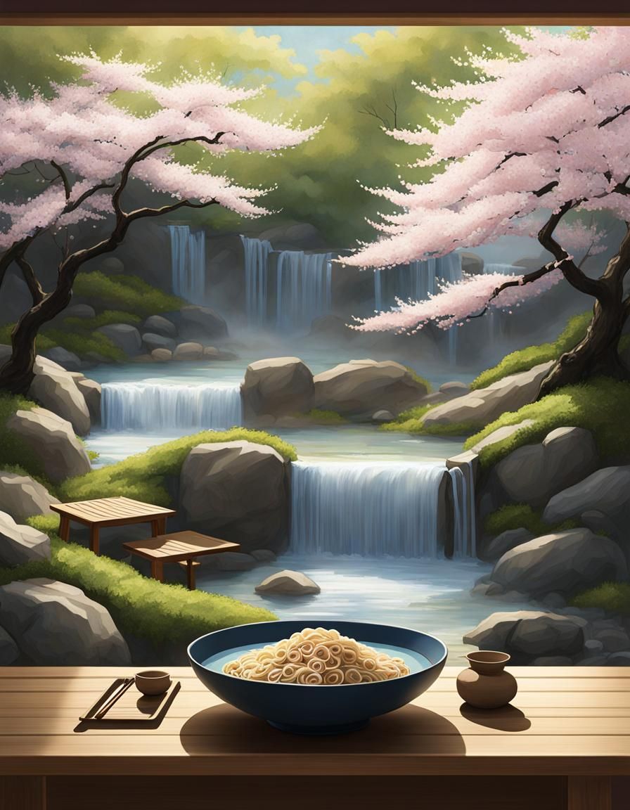 Soothing Zen Ramen Garden
