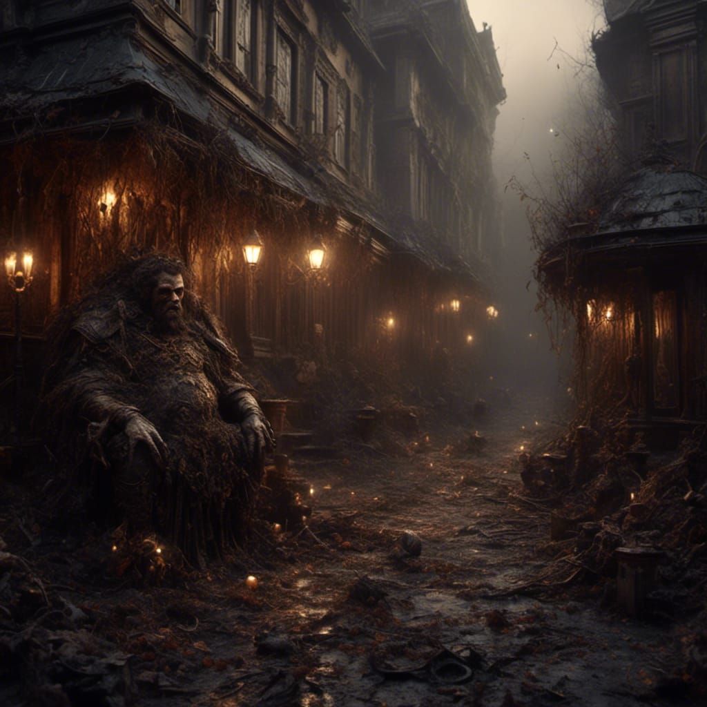 Hyperrealistic Ogre in Dark Fantasy Concept Art