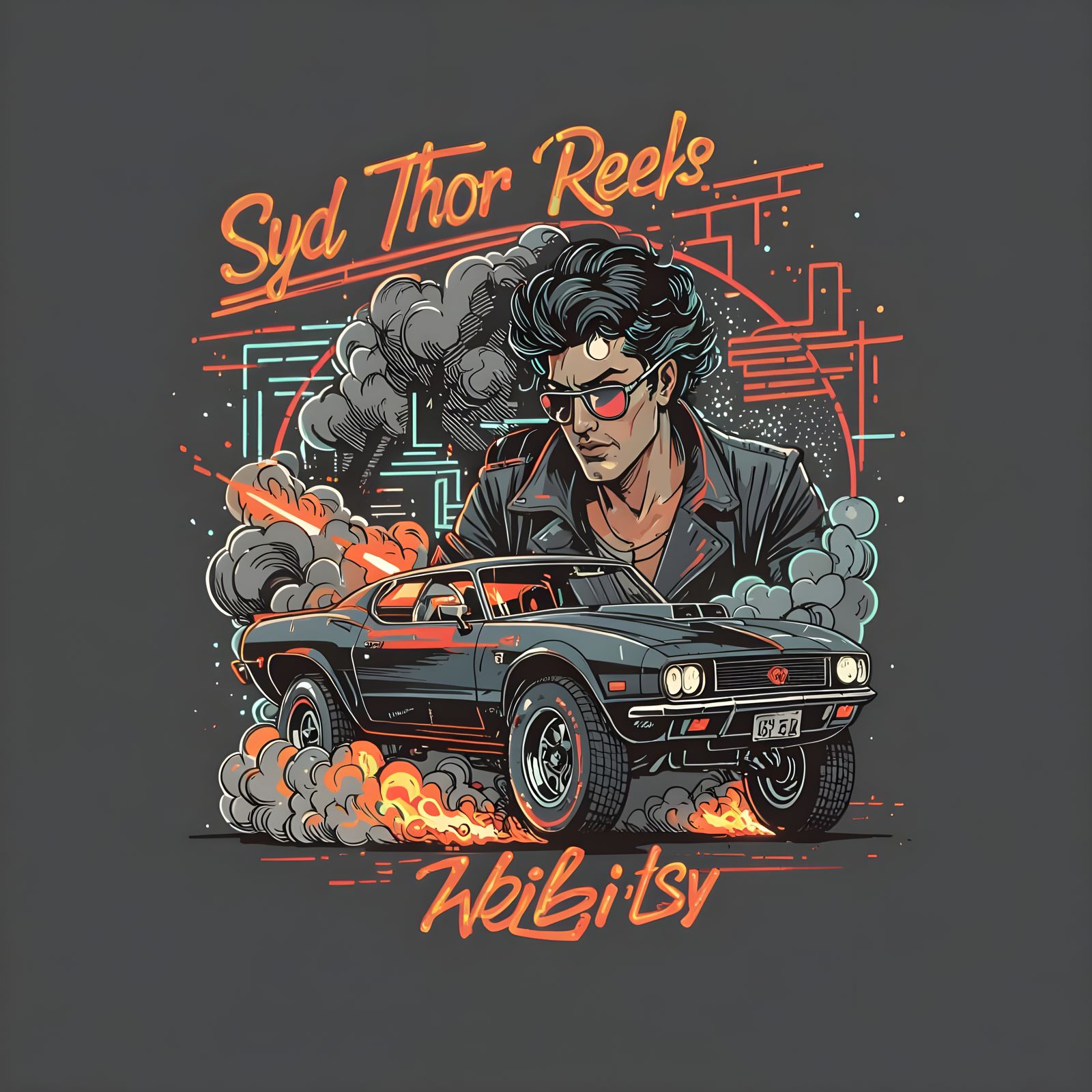 Rebellious Spirit: Car Burning Tires