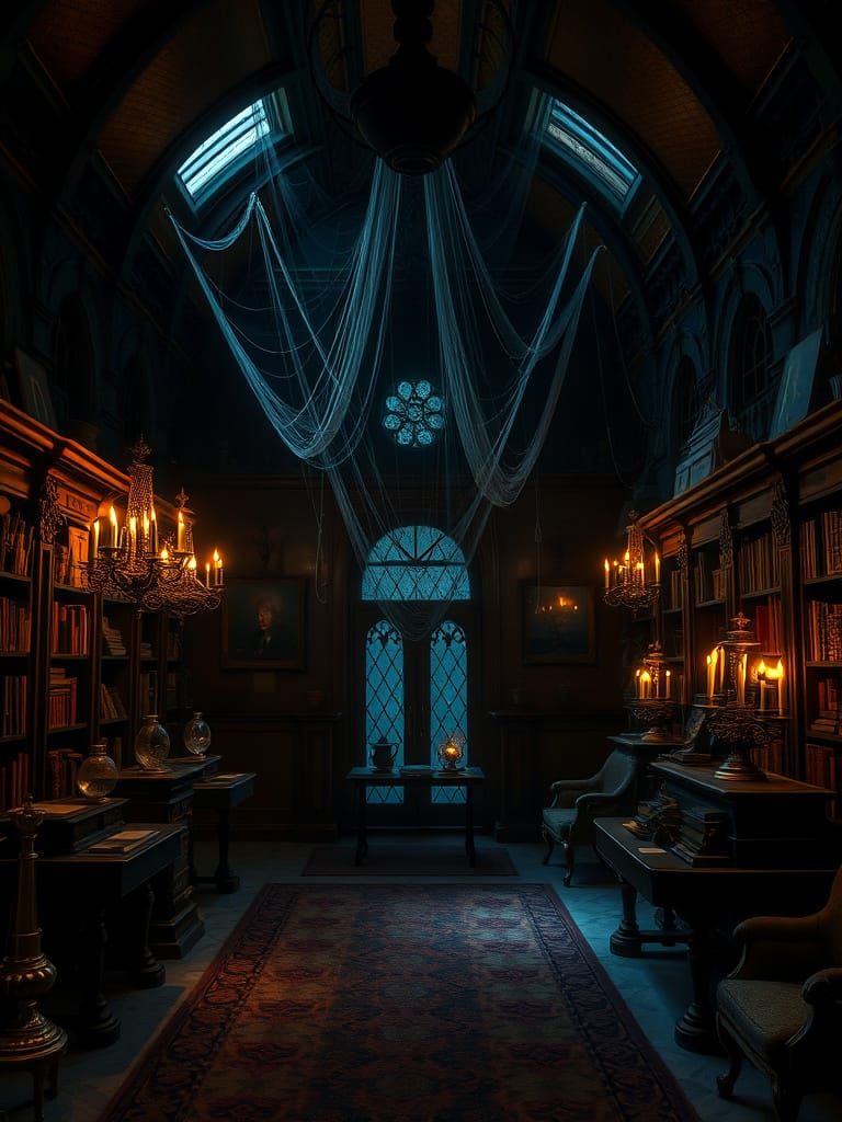 Ethereal Museum of Whispers and Shadows