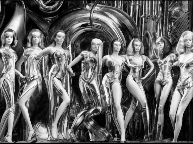 Futuristic Vehicle Interior with Egyptian God Elements