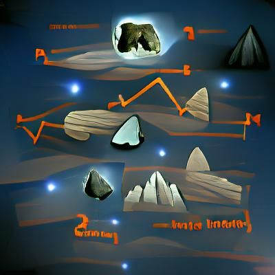 Crystalline Spacescape with Reflected Light