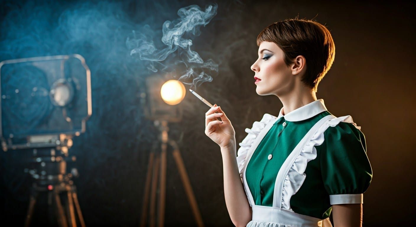 Vintage Maid in Smoky Film Still