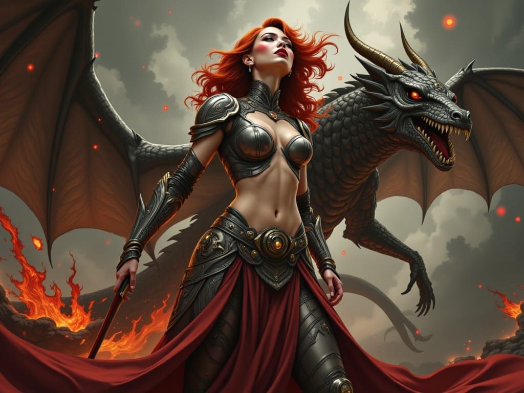 Cyberpunk Warrior Emerges from Battle in a World of Chaos