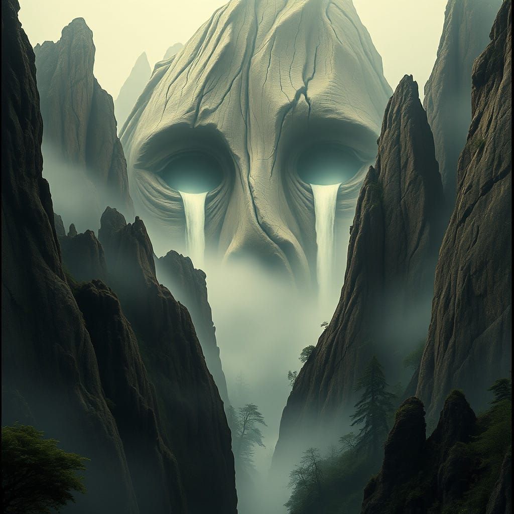 Surreal Mountain in Eternal Sorrow