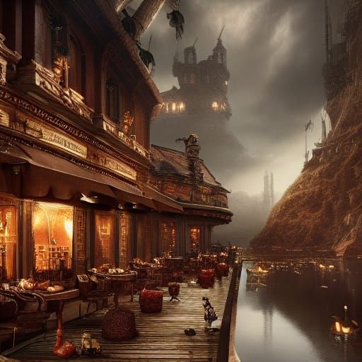 Epic Chocolate Close-up: Digital Matte Painting