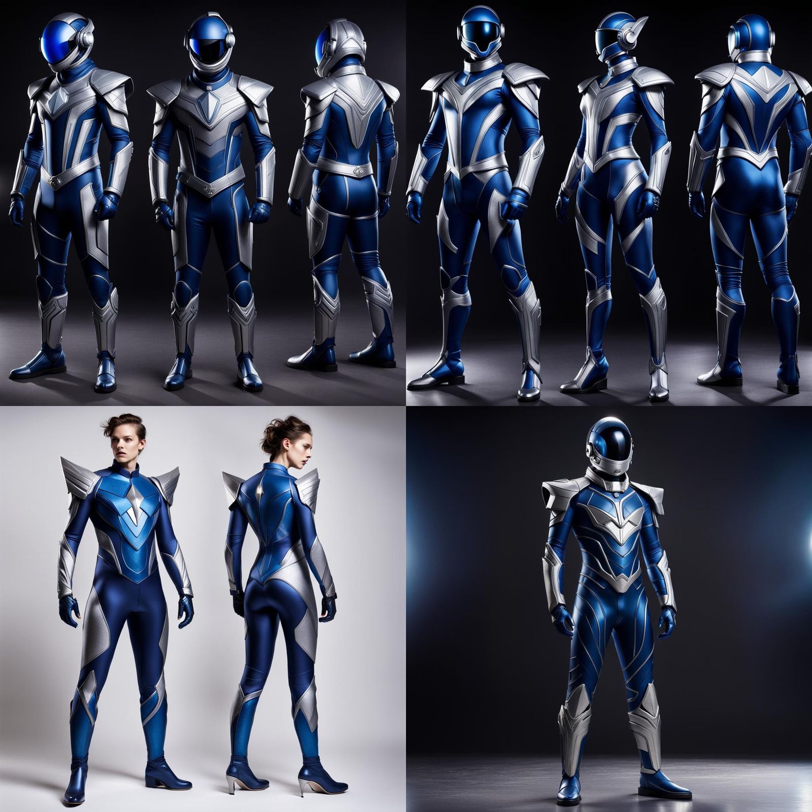 Cosmic Guardian Uniforms: Futuristic High-End Design