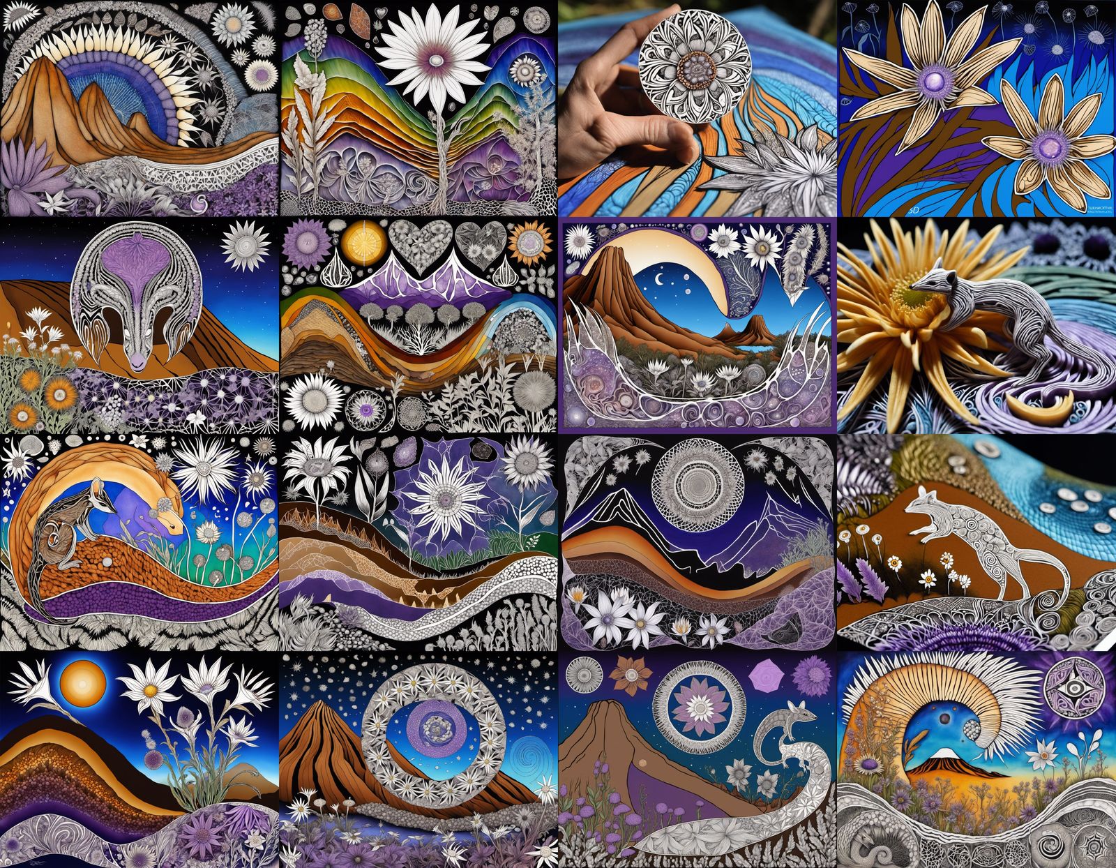 Harmonic Gondwana: Flora, Fauna, and Quantum Zen