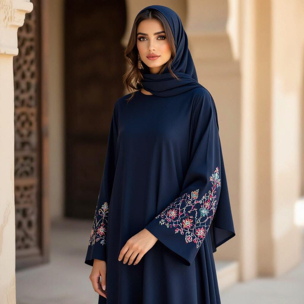 Elegant Maxi Dress Inspired by Islamic Art