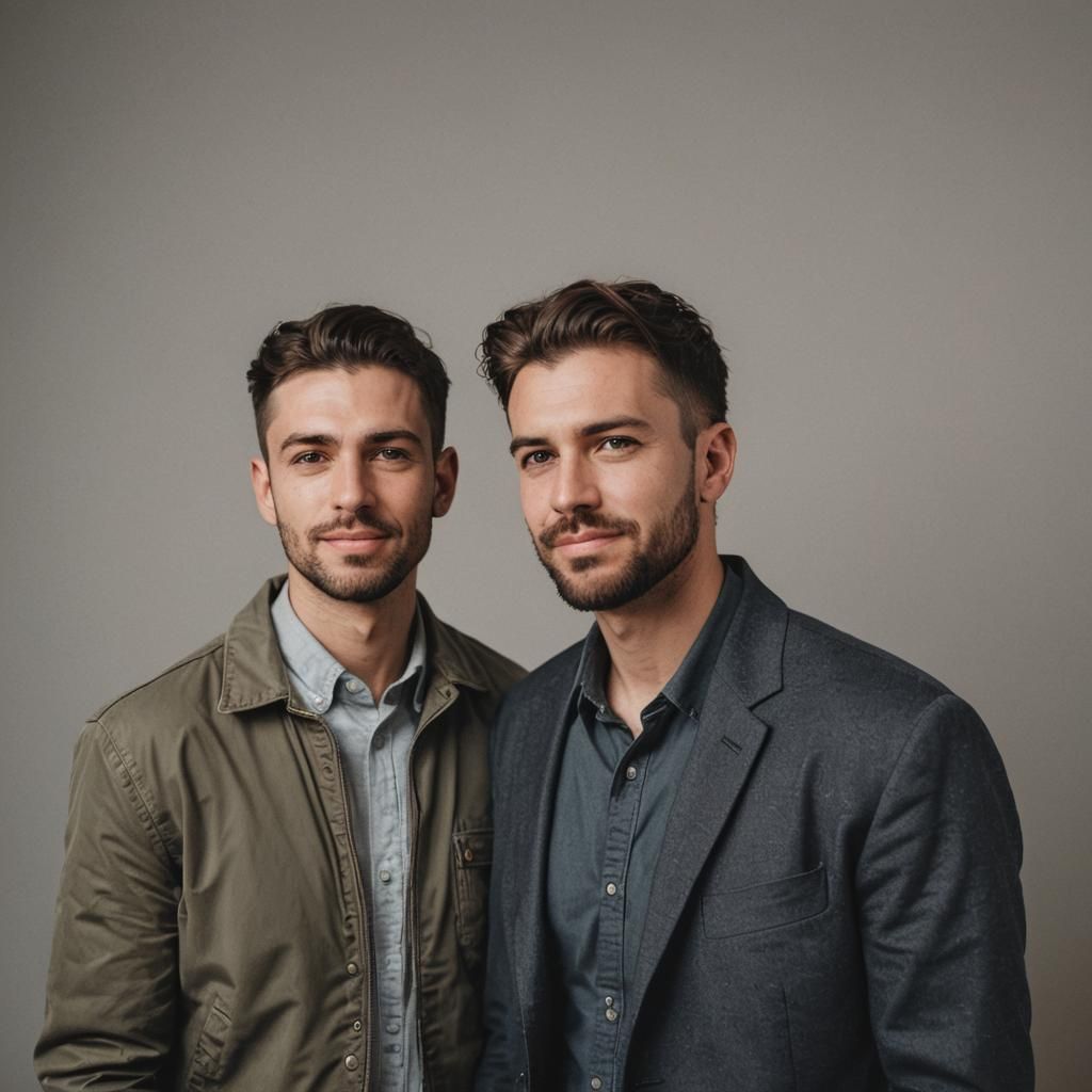 Intimate Portrait of a Male Couple