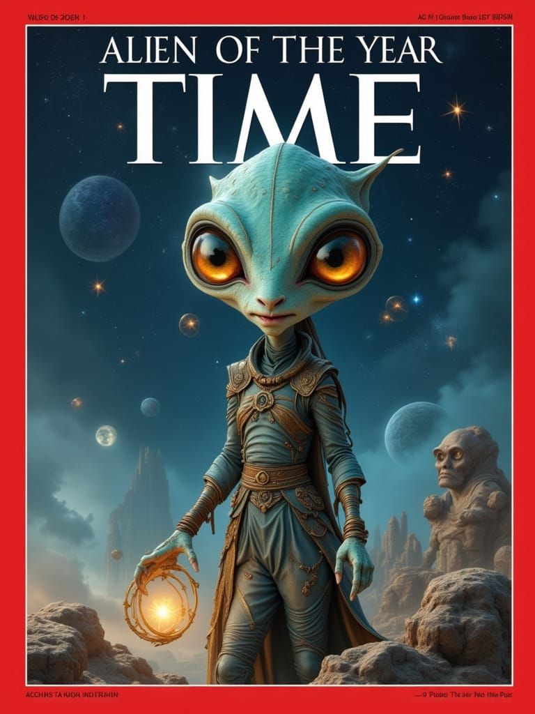 TIME Magazine Cover: Alien of the Year Illustration