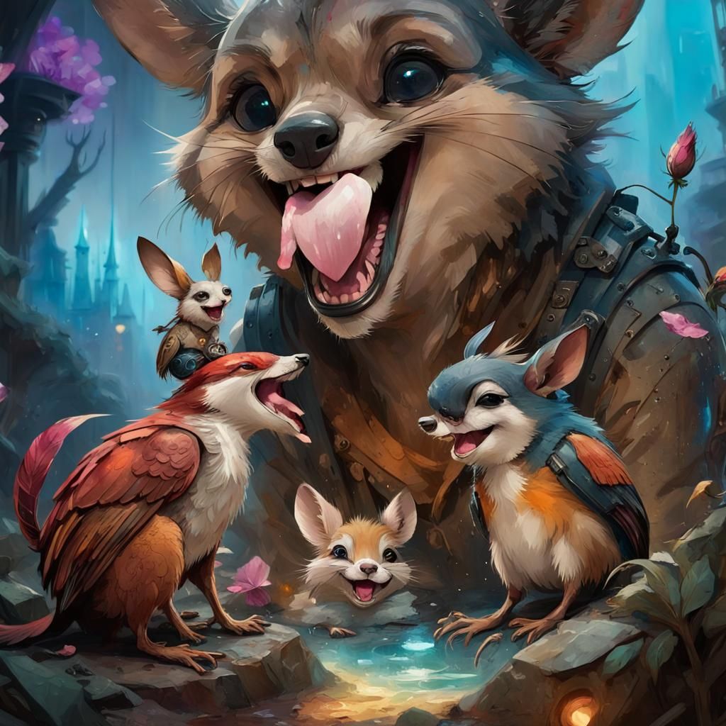 Clockpunk Crystal Rose Village: Digital Matte Painting