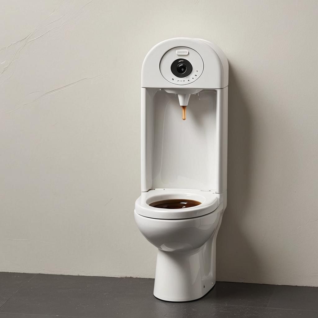 Toilet-Shaped Coffee Maker: A Novelty Design