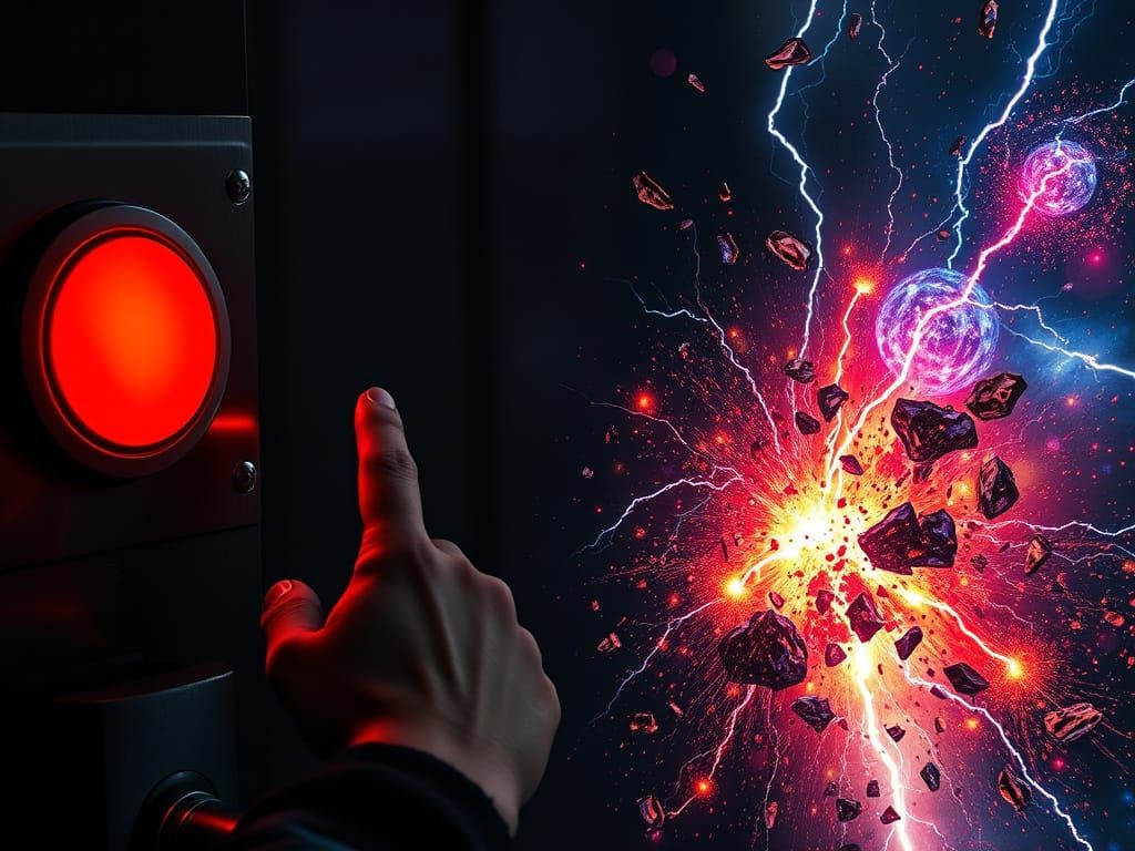 Futuristic Moment of Cosmic Discovery