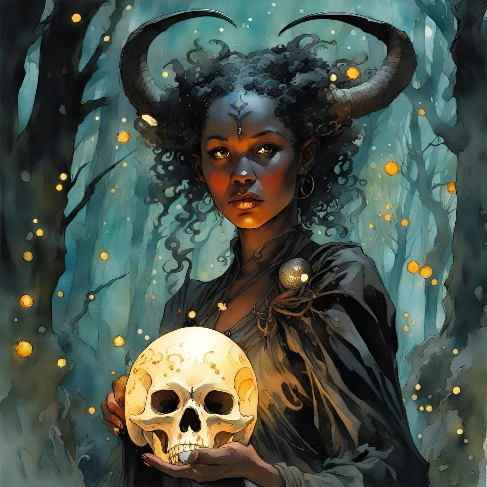 Ealoth, the Tiefling Necromancer