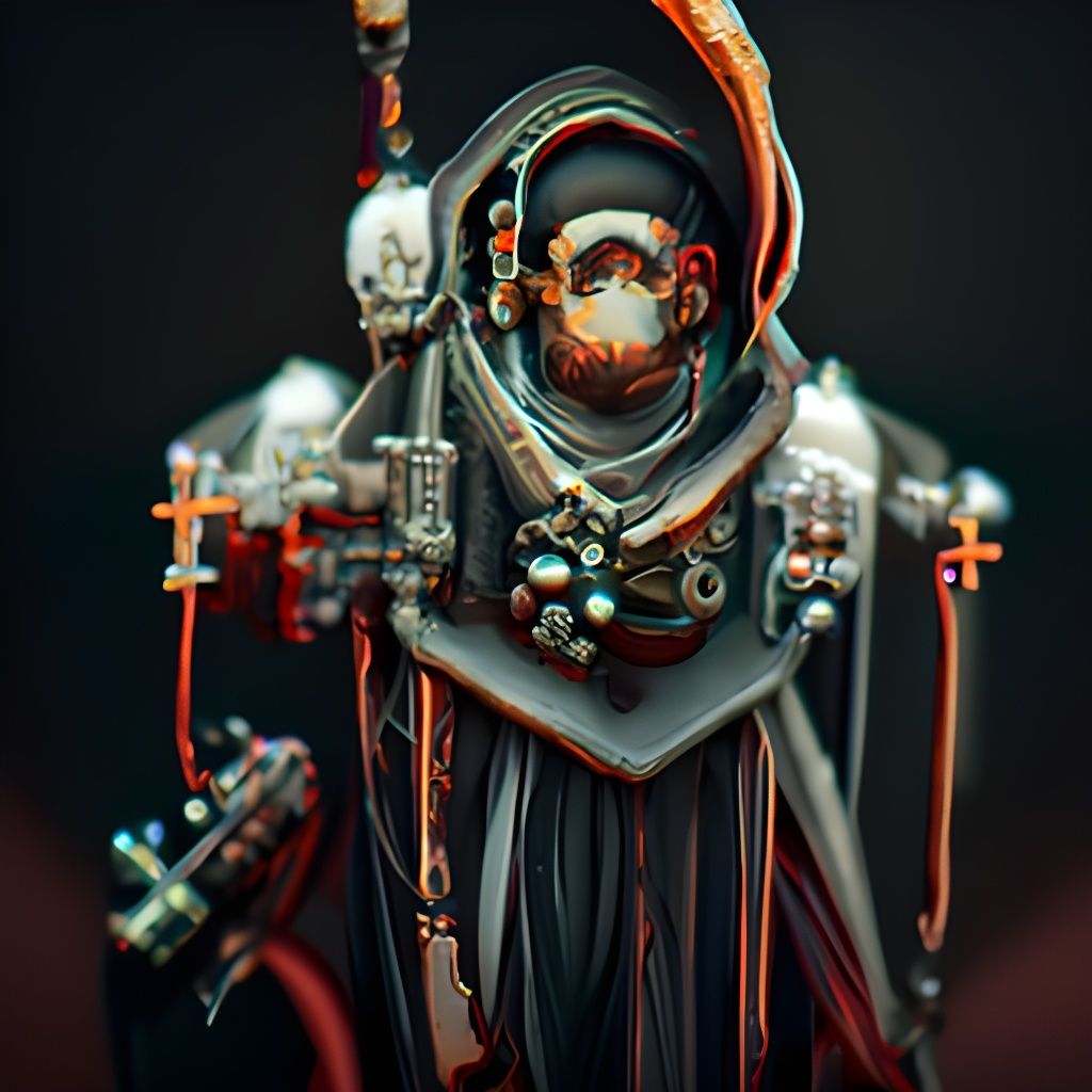 Adeptus Mechanicus Tech-Priest in 8K Resolution