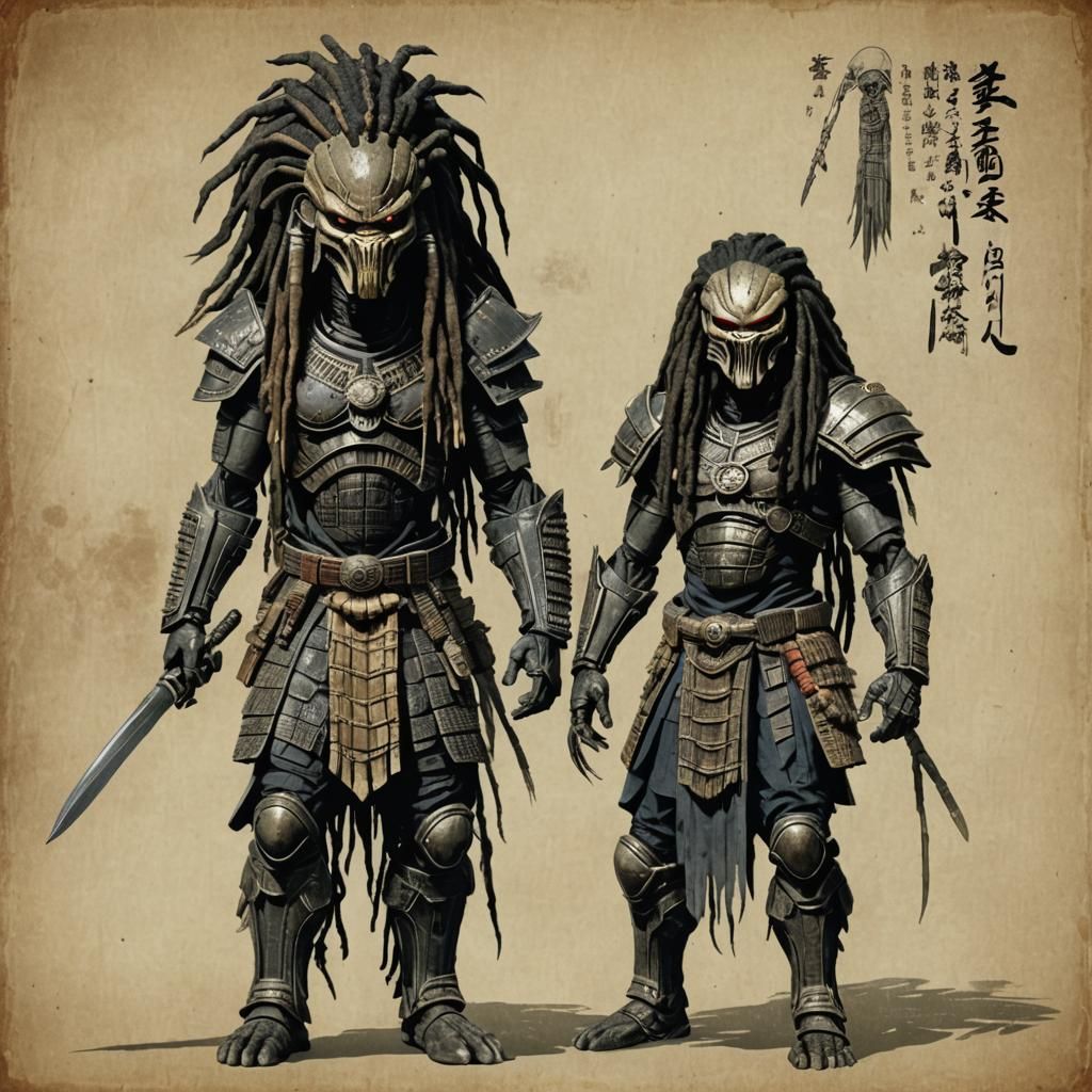 Edo Period Predator with Dreadlocks