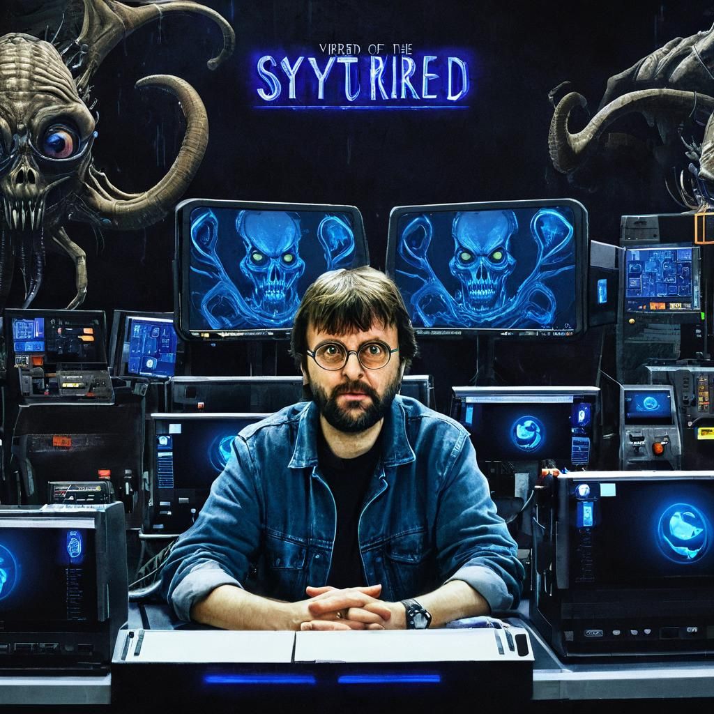 Mad Scientist in Lab: Digital Art