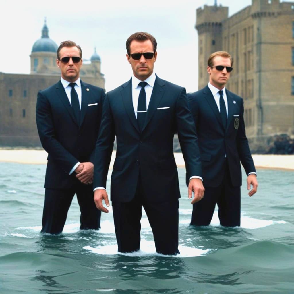 Mysterious Spies Emerge from Water in Covert Operation