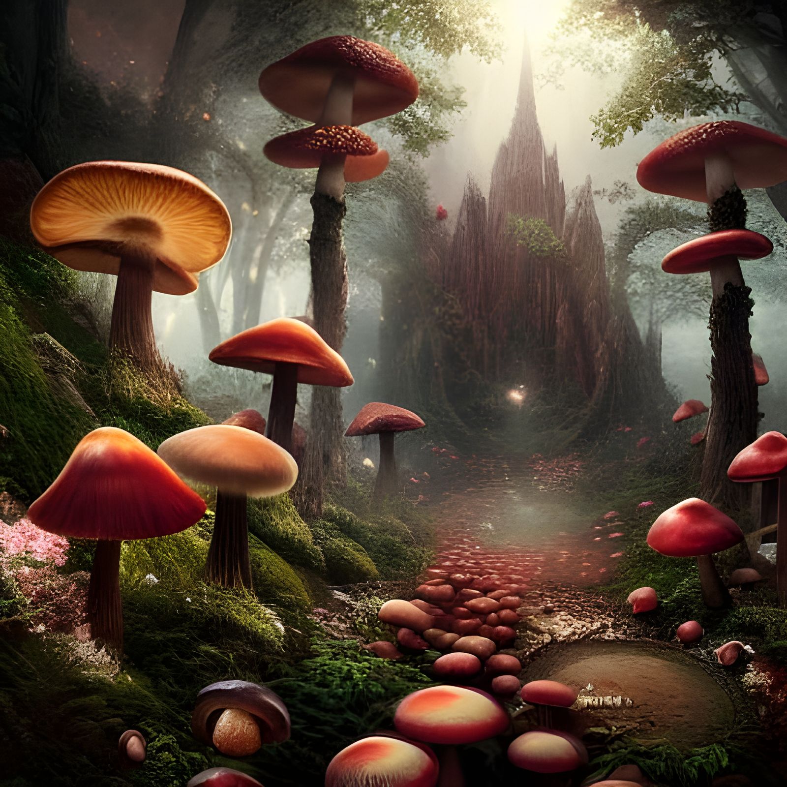 Magical Energy Emanates from Luminous Mushrooms