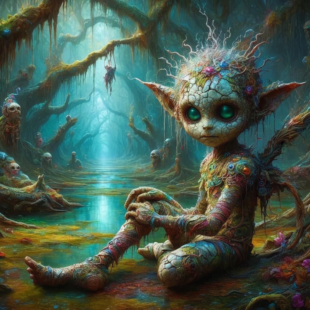 Creepy Swamp Elf Mummy