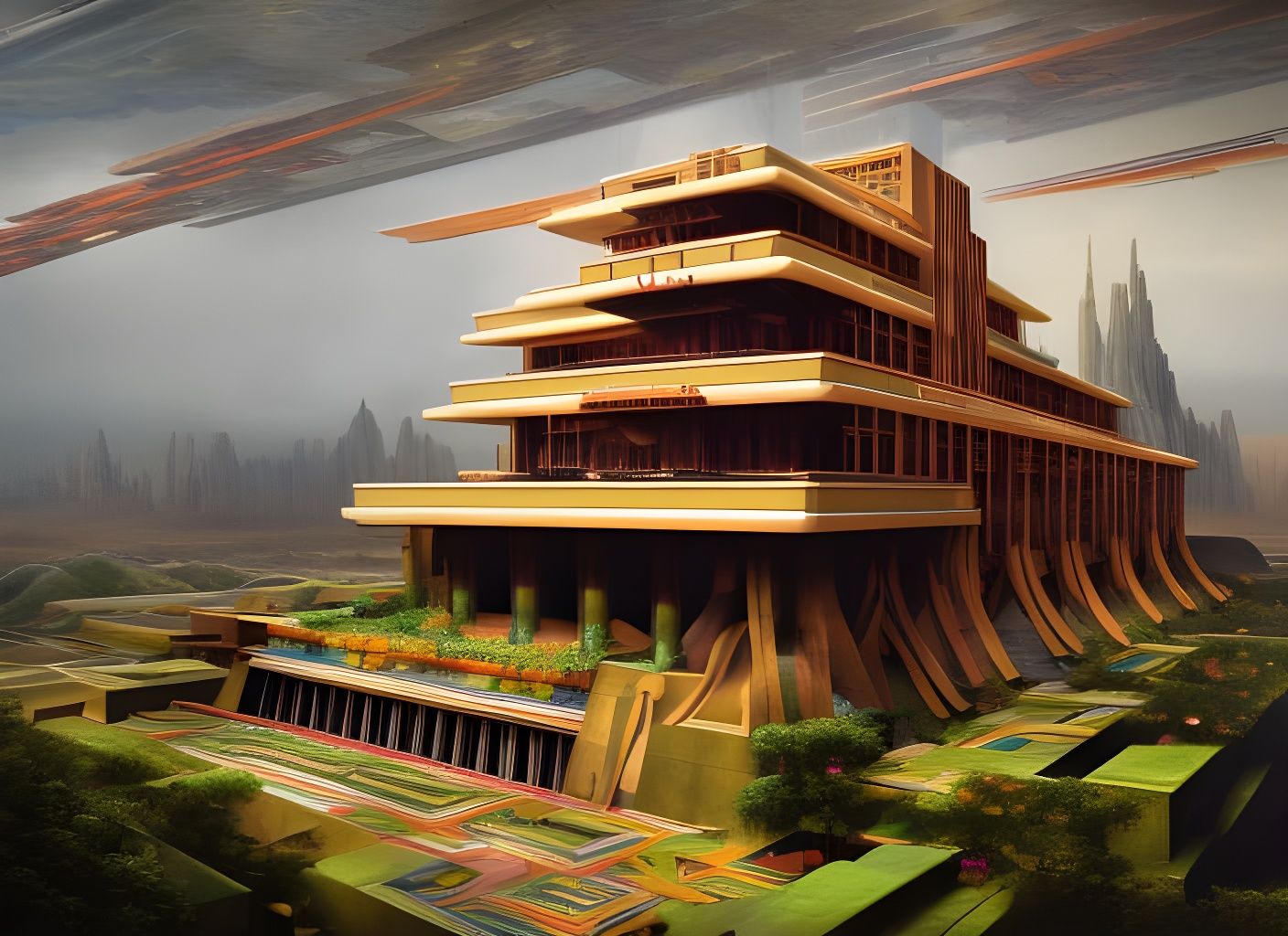 Deconstruction of Humanity: Vivid Digital Matte Painting