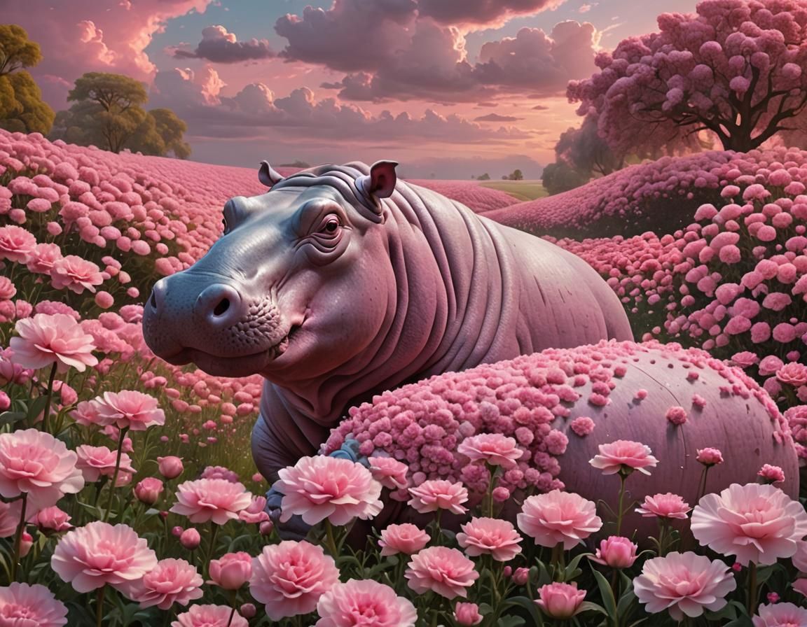 Pink Hippos