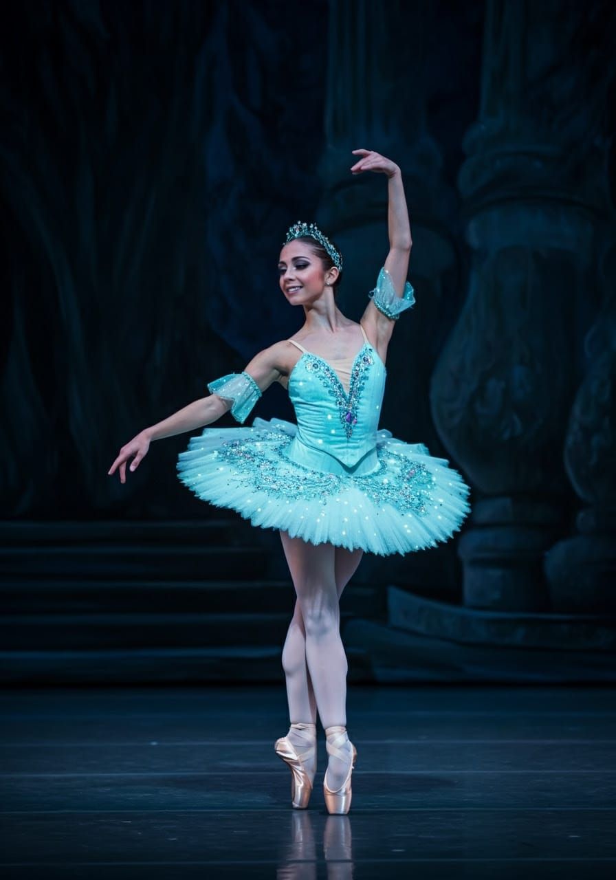 Sugarplum Fairy Ballerina in Lavish Opulent Tutu