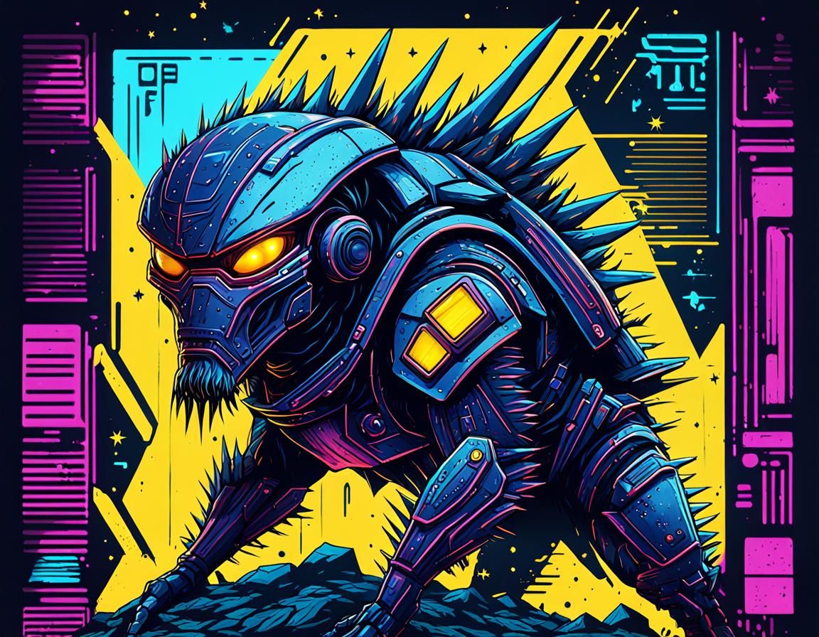 Galactic Bounty Hunter Poster: Rugosa Alien Smuggler